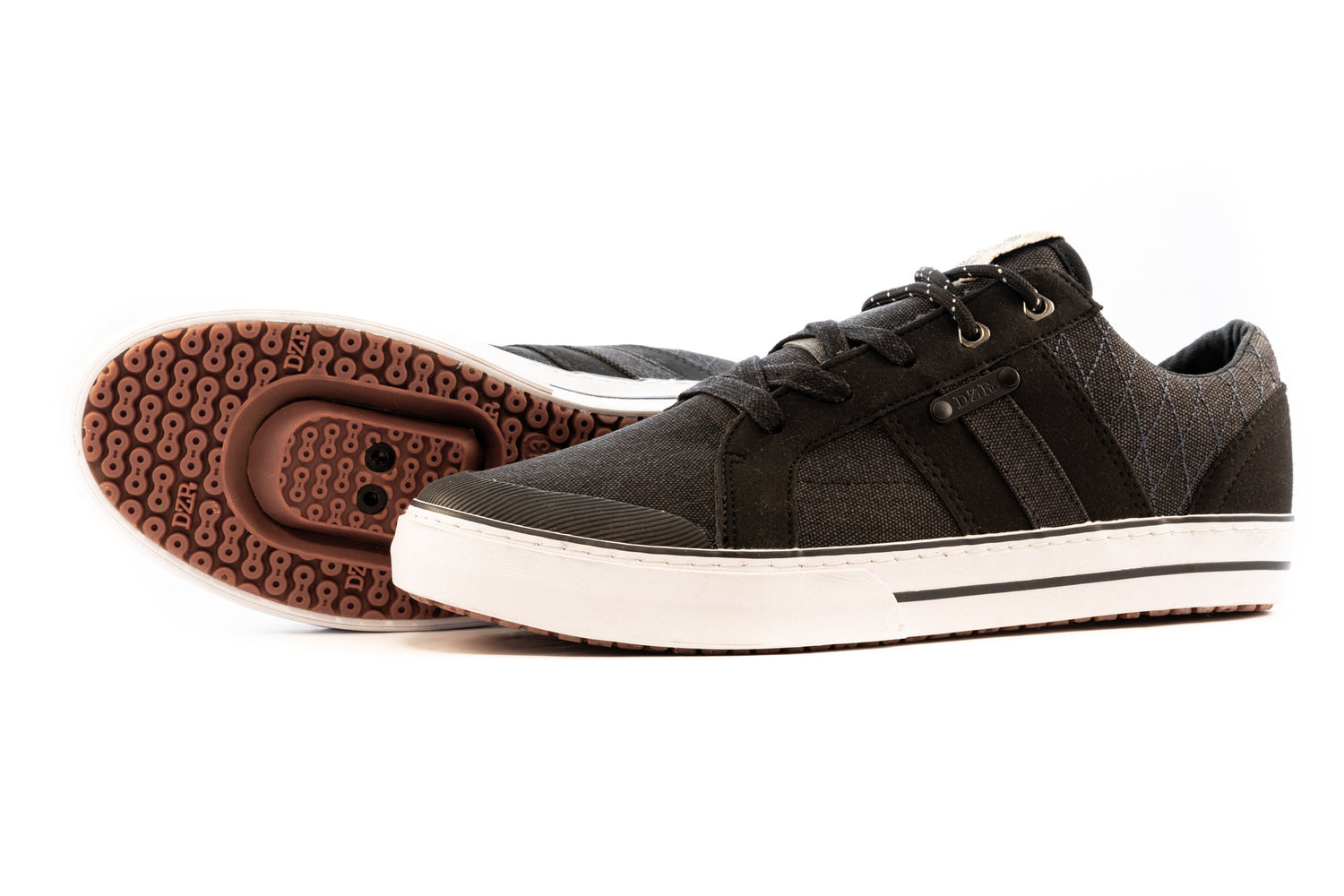 Cove Midnight casual cycling shoes bottom and side view showing durable outsole