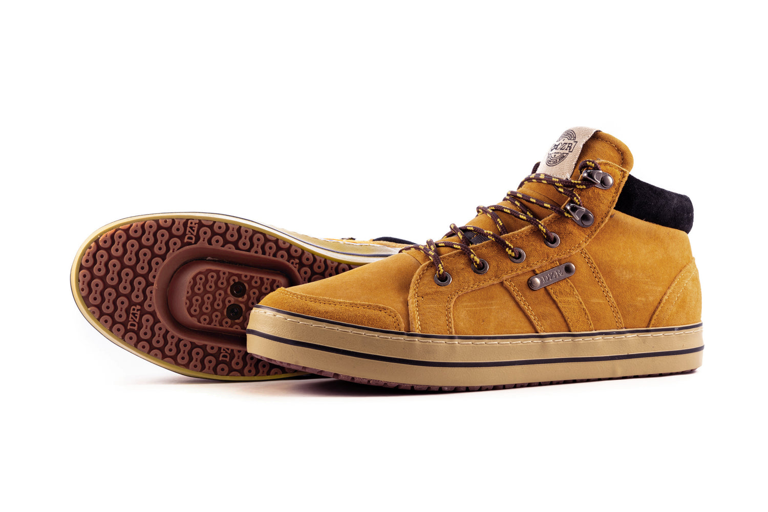 S24O midtop clipless bike shoe casual cycling shoe with traction outsole