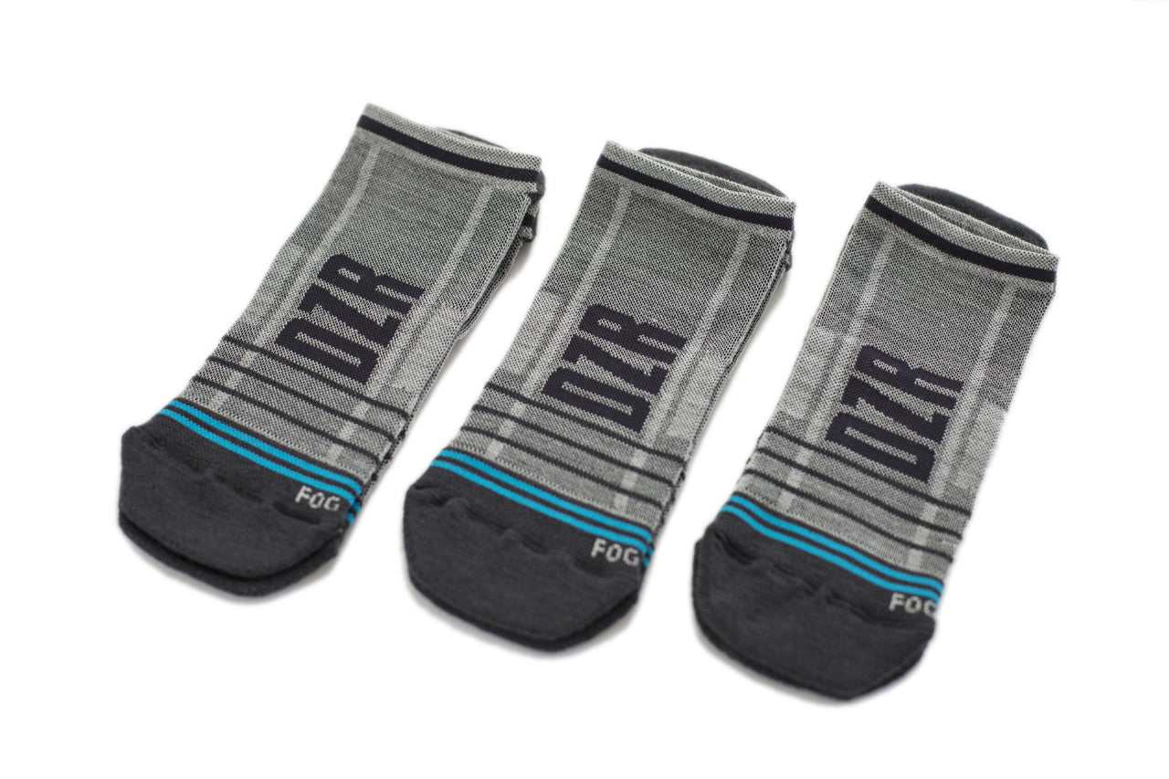 No Show Socks - 3pk Fog