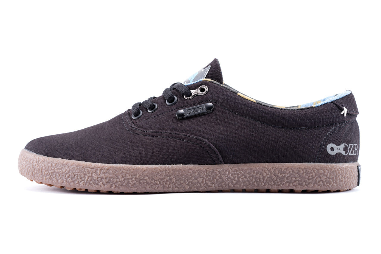 Shift Black Flat Pedal Shoe | DZRshoes - side view
