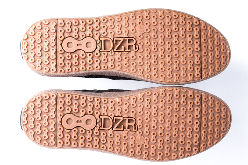Shift Red Flat Pedal Shoe | DZRshoes - bottom view