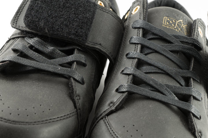 Dice Black Clipless Bike Shoe | DZRshoes - closeup