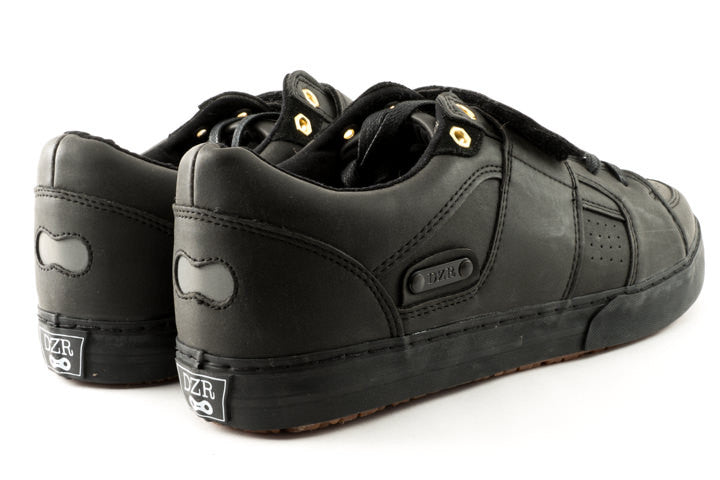 Dice Black Clipless Bike Shoe | DZRshoes - back view