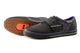 Purple clipless cycling shoes product side profile with natural gum rubber sole