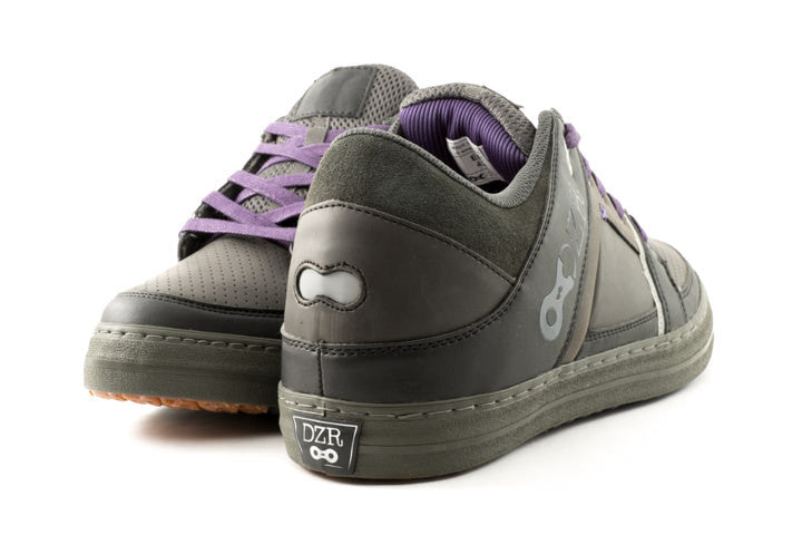Sense Grey Flat Pedal Shoe | DZRshoes - front and back view