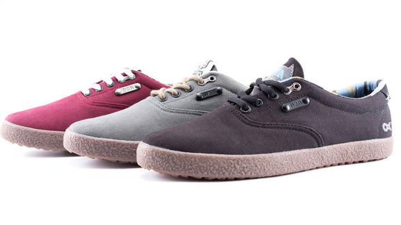 Shift Red Flat Pedal Shoe | DZRshoes - colors, side view