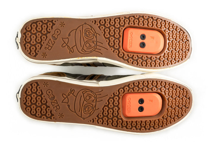 Tosca Clipless Bike Shoe | DZRshoes - bottom view